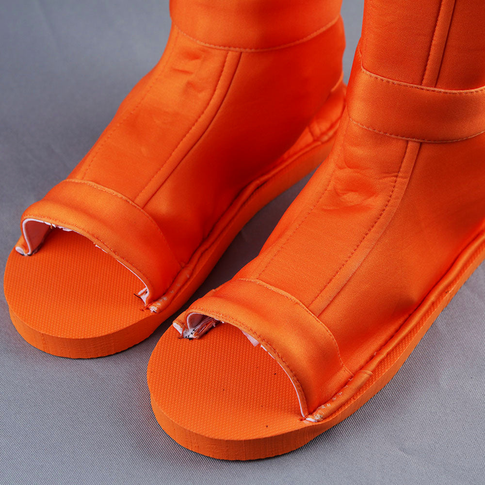 Anime Orange Fox Spirit Ninja Sage Mode Cosplay Costume Shoes for Adults Kids image 3
