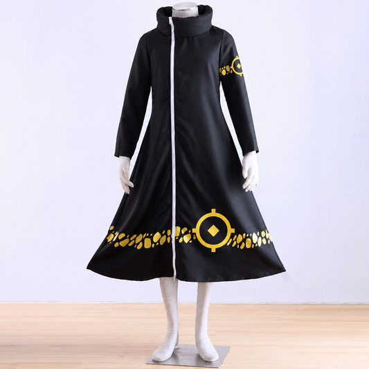 Anime Ocean Adventure Pirate Shadow Surgeon Cosplay Costume Cloak with Hat for Men Kids product image 1