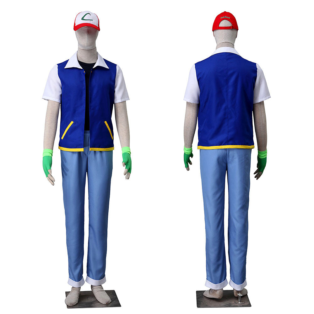 Anime Pokemon Costume Trainer Ash Ketchum Jacket Cosplay Costume for Men & Kids - 未标题-1-恢复的_0007_MR160512-神奇宝贝无印-小智1-3 拷贝.jpg