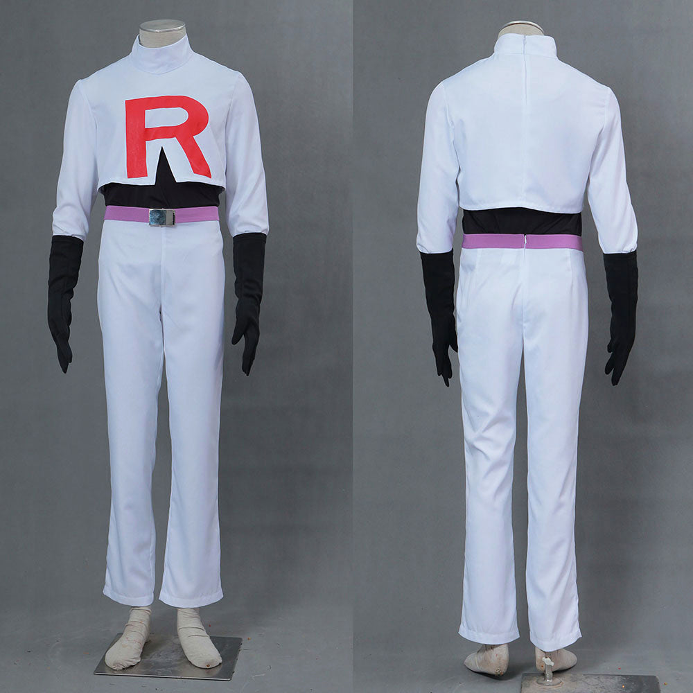 Anime Pokemon Costume Rocket Team James Inkay Jessie Cosplay Costume for Adults & Kids - 未标题-1-恢复的_0008_A189-宠物小精灵-小次郎装1代-火箭队队服 -2.jpg
