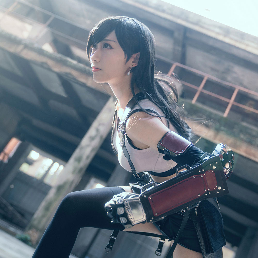 High Quality Final Fantasy 7 Tifa Lockhart Flawless Cosplay Costume with Accessories for Women & Kids - 11_0000_B204-最终幻想7-蒂法装3代-重制版-4.jpg
