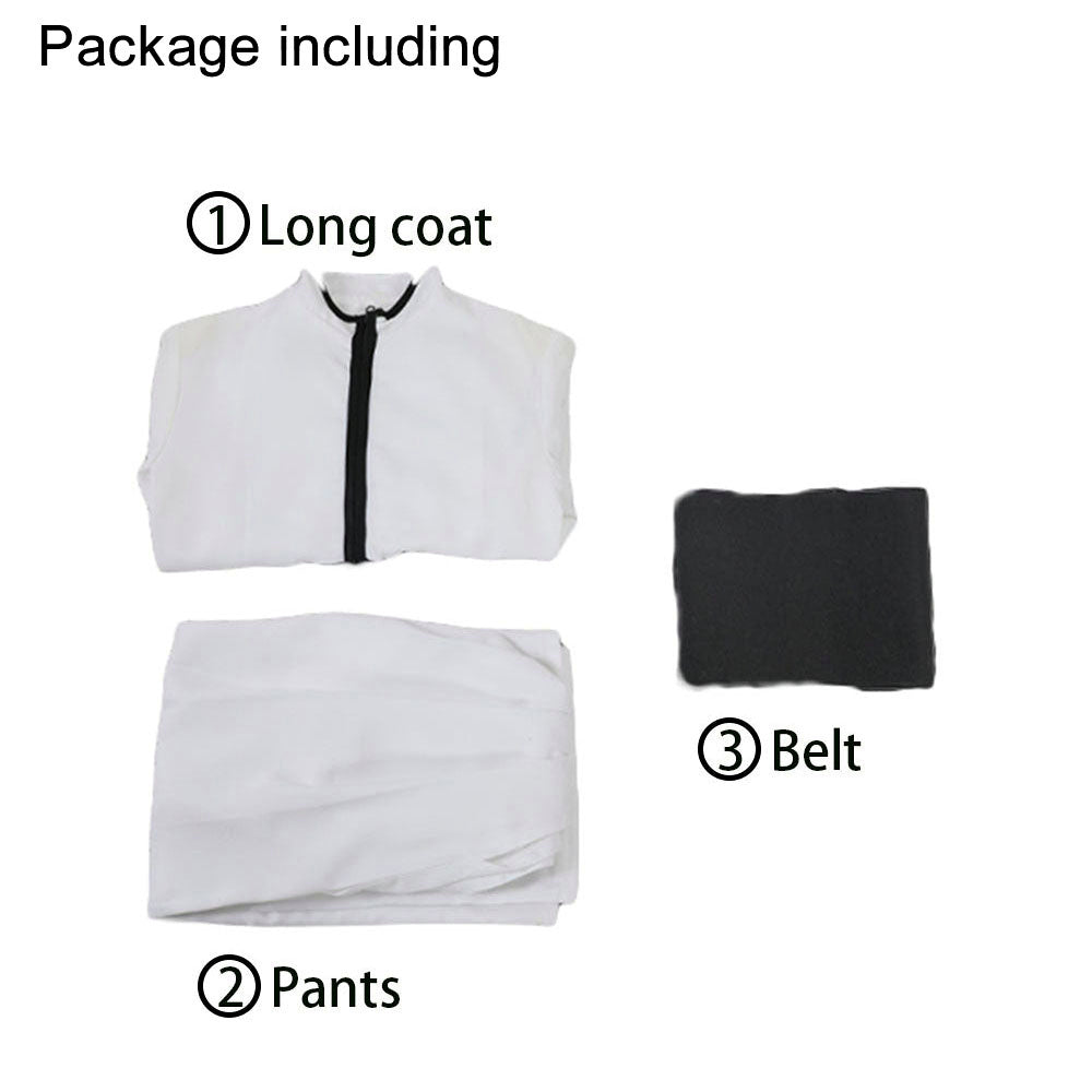 Anime Soul Reaper Pale Green-Eyed Spirit Warrior Cosplay White High Collar Robe Costume - 11_0000_Package including.jpg
