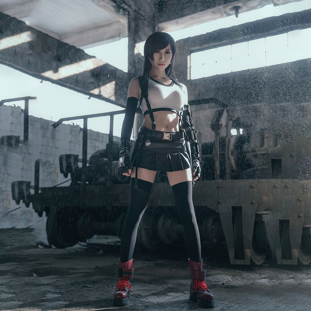 High Quality Final Fantasy 7 Tifa Lockhart Flawless Cosplay Costume with Accessories for Women & Kids - 11_0001_B204-最终幻想7-蒂法装3代-重制版-3.jpg