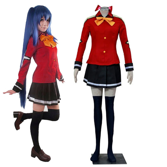 Anime Fairy Tail Wendy Marvell Cosplay Costume Uniform for Women & Kids - 11_0002_图层 1.jpg