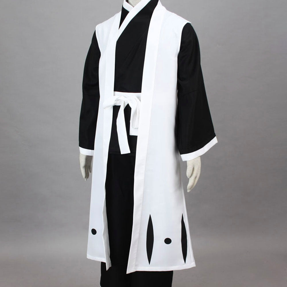 Anime Soul Reaper 3rd Unit Captain Healer Swordswoman Cosplay Costume for Men Kids - 11_0003_死神-市丸银4代-超级简化版三番队队长长袍-2.jpg