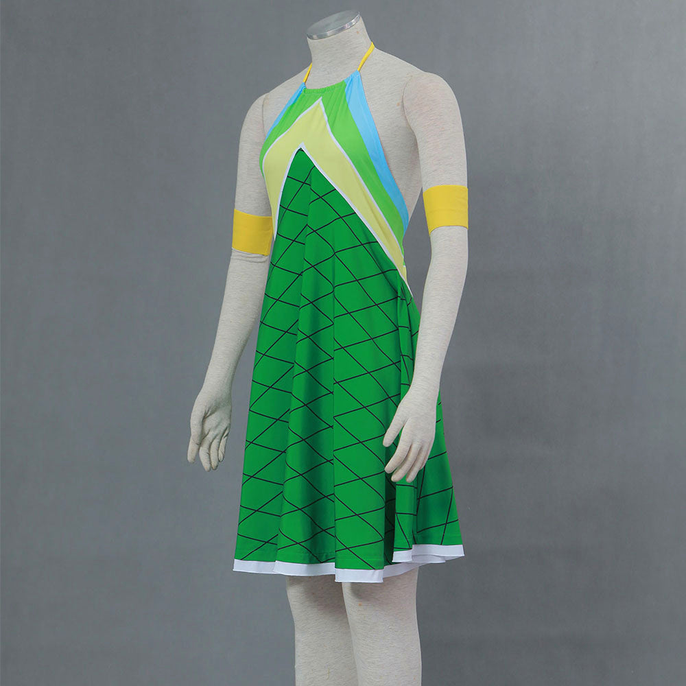 Anime Fairy Tail Wendy Marvell Cosplay Green Dress Costume for Women & Kids - 11_0004_B193-妖精的尾巴-温蒂玛贝尔装2代-龙鳞版 -3.jpg