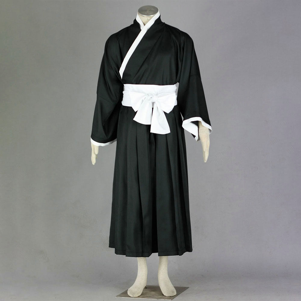 Anime Soul Reaper 13 Guard Squad Sword Fighter Black Kimono Cosplay Costume-v2 for Men Kids - 11_0005_死神-死霸装2代-简化版-1.jpg