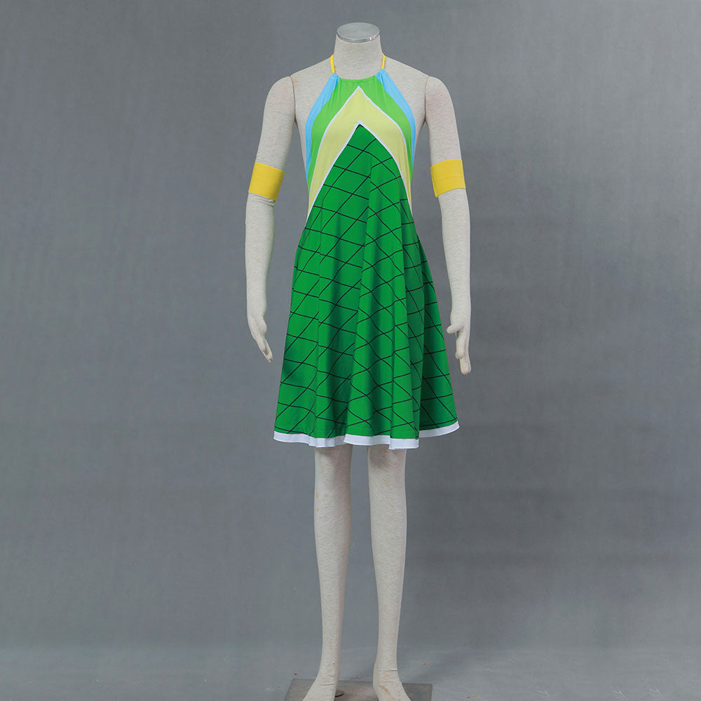 Anime Fairy Tail Wendy Marvell Cosplay Green Dress Costume for Women & Kids - 11_0006_B193-妖精的尾巴-温蒂玛贝尔装2代-龙鳞版 -1.jpg