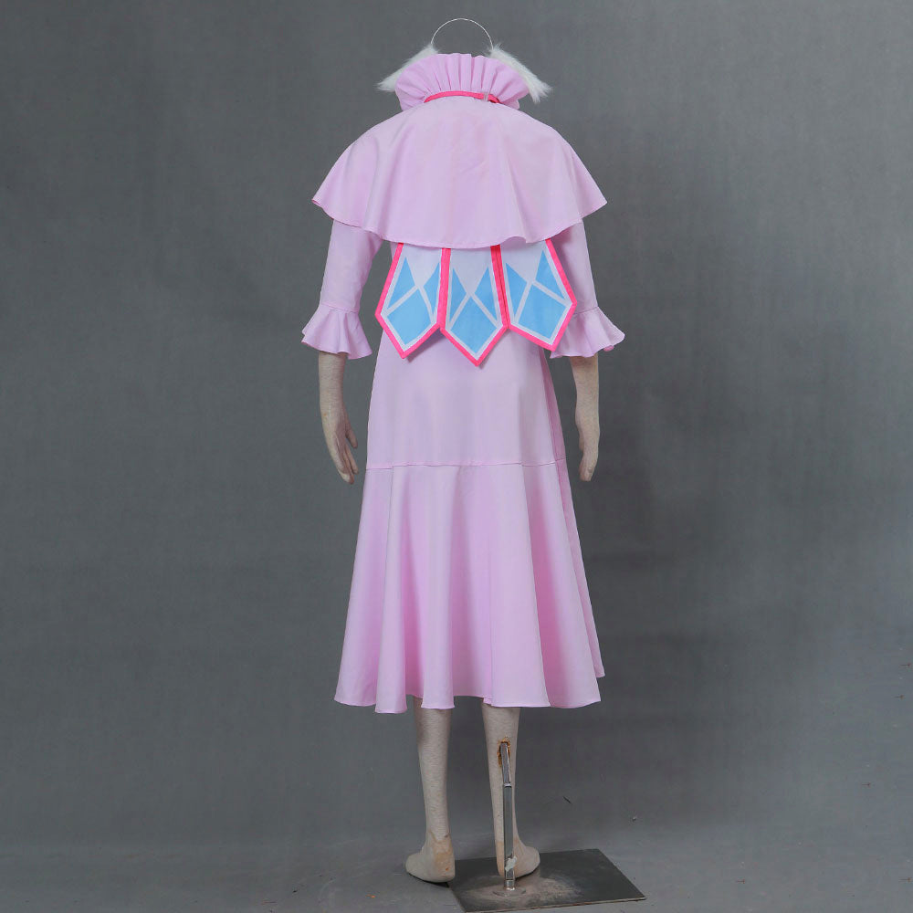 Anime Fairy Tail Mavis Vermillion First Guild Master Pink Cape Dress Cosplay Costume for Women & Kids - 11_0007_F103-妖精的尾巴-梅比斯装1代-初代会长服 -4.jpg