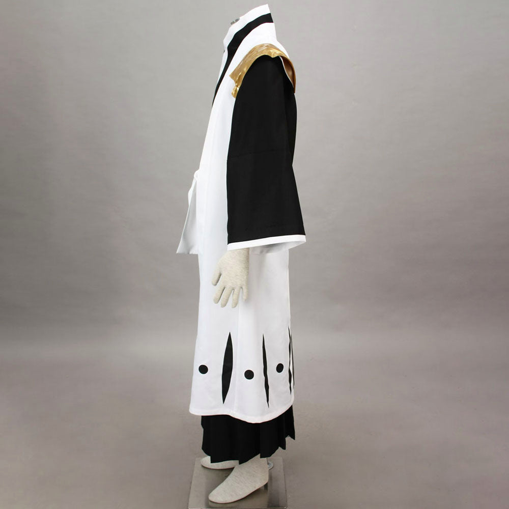 Anime Soul Reaper Golden Shoulder Armor Beast Swordsman Cosplay Costume Set for Men Kids - 11_0007_死神-狛村左阵3代-超级简化版七番队队长长袍-3.jpg