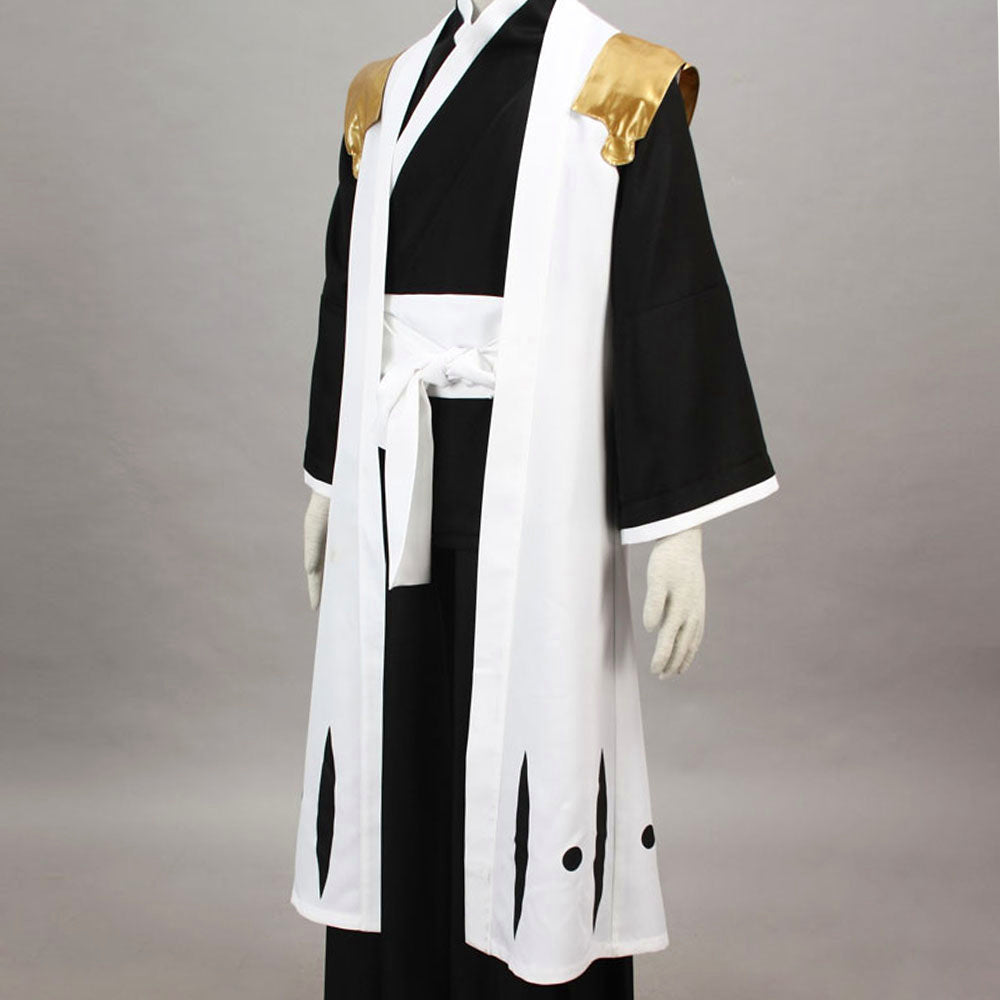 Anime Soul Reaper Golden Shoulder Armor Beast Swordsman Cosplay Costume Set for Men Kids - 11_0008_死神-狛村左阵3代-超级简化版七番队队长长袍-2.jpg