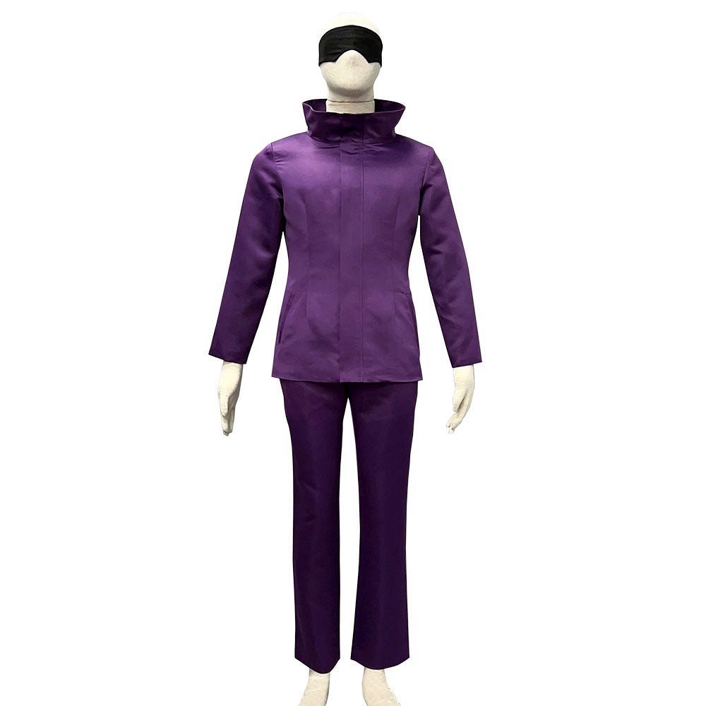 Anime Jujutsu Kaisen Teacher Gojo Satoru Cosplay School Uniform Costume for Men  & Kids - 11_0009_A210-咒术回战-五条悟装1代-透明图-1.jpg