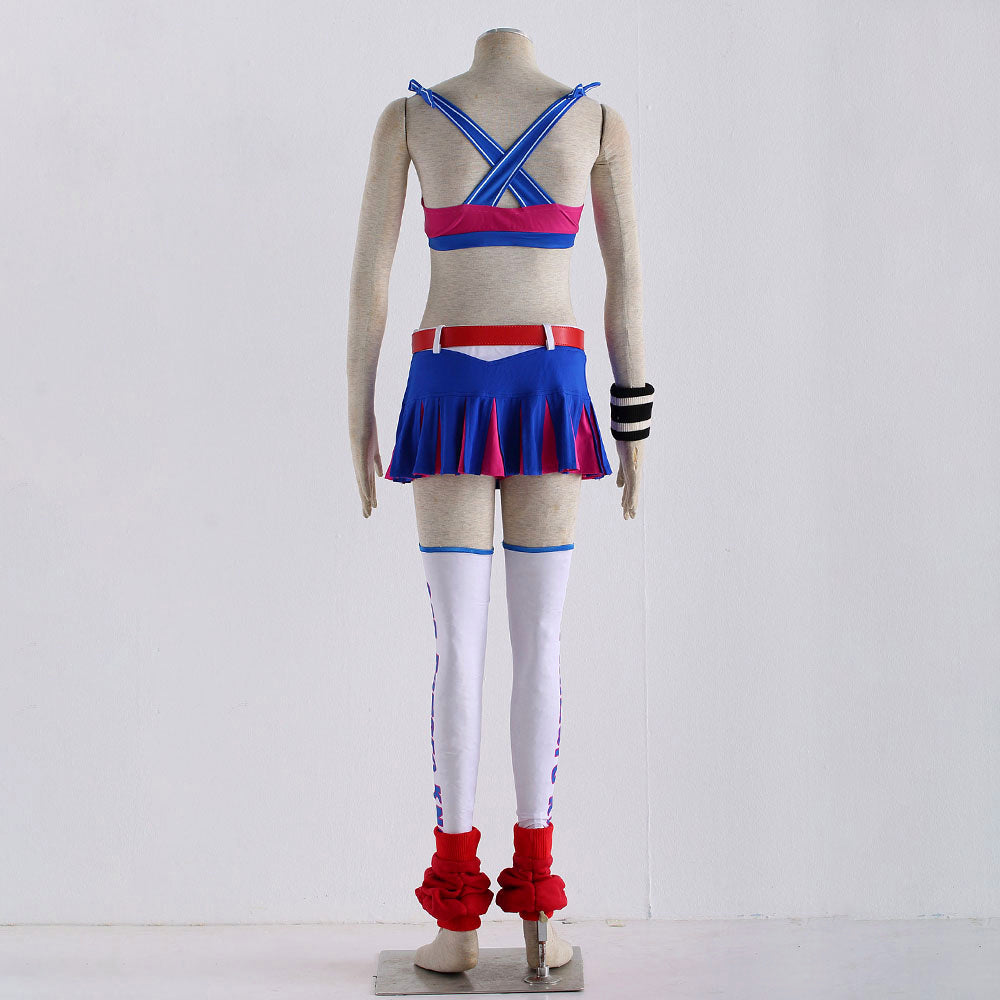 Game Lollipop Chainsaw Juliet Cheerleading Cosplay Costume for Women & Kids - 11_0009_B113-电锯甜心-朱丽叶装1代-拉拉队服装--4.jpg