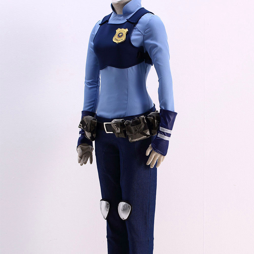Anime Zootopia The Rabbit Hopps Judy Cosplay Costume for Women & Kids - 11_0010_B186-疯狂动物城Zootopia-兔子朱迪装1代-出勤警服--2.jpg