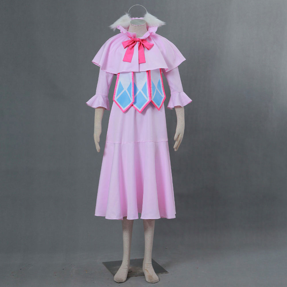 Anime Fairy Tail Mavis Vermillion First Guild Master Pink Cape Dress Cosplay Costume for Women & Kids - 11_0010_F103-妖精的尾巴-梅比斯装1代-初代会长服 -1.jpg