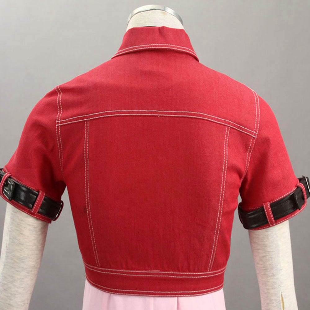 Game Final Fantasy 7 Aerith Gainsborough Cosplay Costume with Accessories for Women & Kids - 11_0010_MR110587-最终幻想7-艾瑞丝装1代-8.jpg