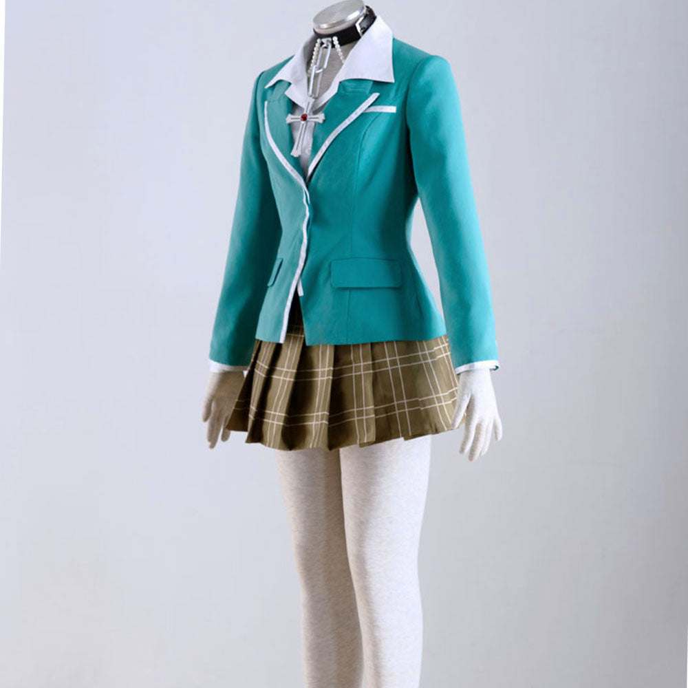 Anime Rosario+Vampire Moka Akashiya Cosplay Costume for Women Kids - 11_0010_十字架与吸血鬼-赤夜萌香装1代-阳海学院女装校服-2.jpg