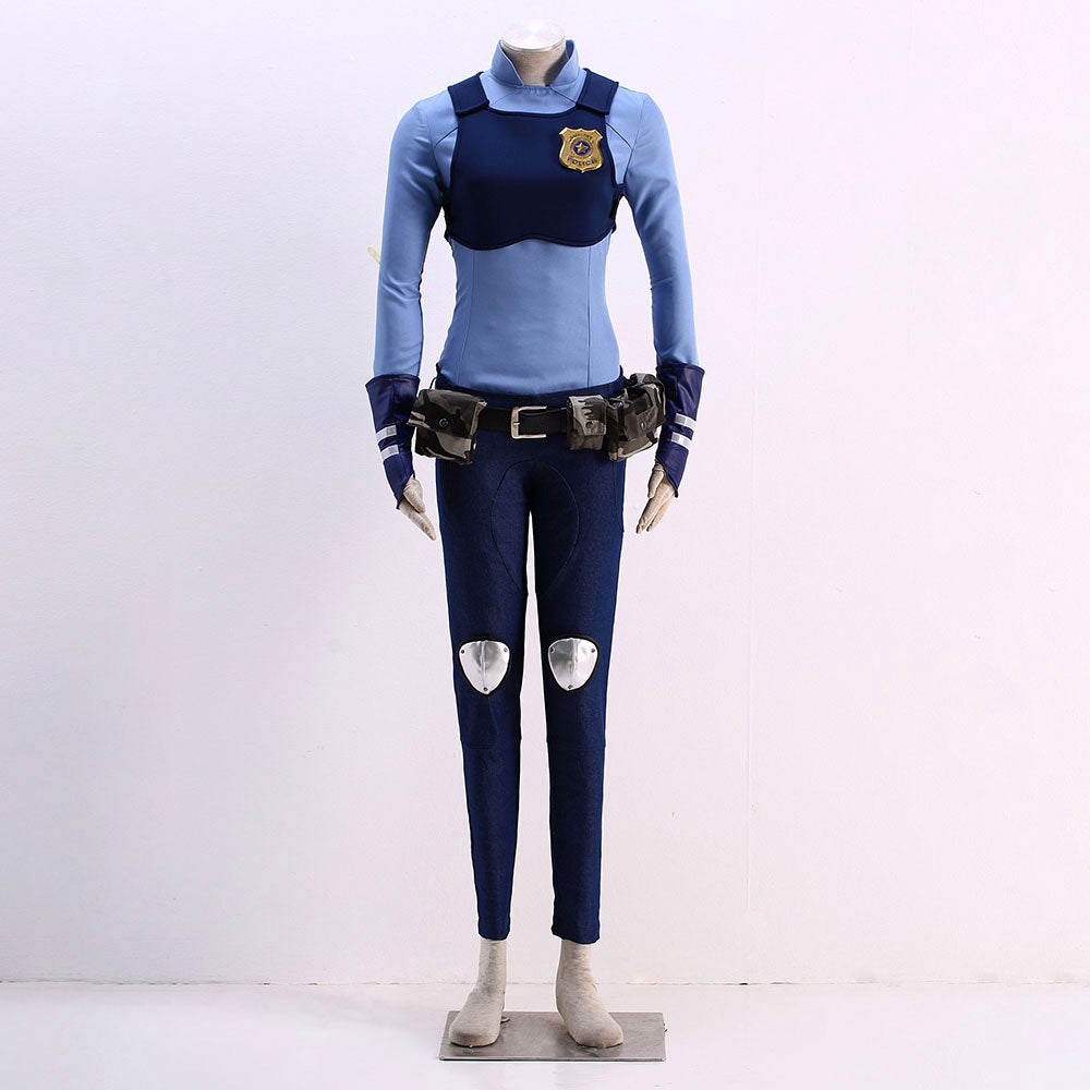 Anime Zootopia The Rabbit Hopps Judy Cosplay Costume for Women & Kids - 11_0011_B186-疯狂动物城Zootopia-兔子朱迪装1代-出勤警服--1.jpg