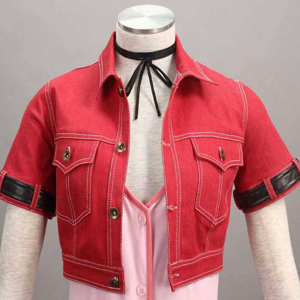 Game Final Fantasy 7 Aerith Gainsborough Cosplay Costume with Accessories for Women & Kids - 11_0011_MR110587-最终幻想7-艾瑞丝装1代-6.jpg