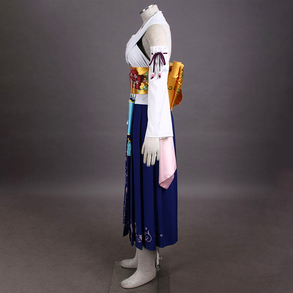 Final Fantasy X 10 Yuna Cosplay Costume with Accessories for Women & Kids - 11_0016_最终幻想10-尤娜装1代-召唤服-3.jpg