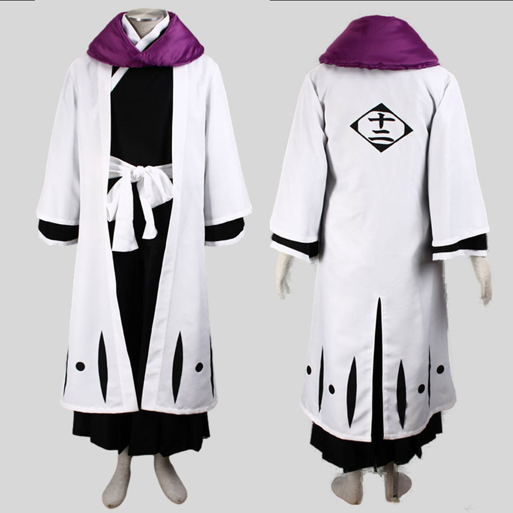 Anime Soul Reaper 12th Unit Captain Cosplay Costume full Set with Haori Robe for Men Kids - 未标题-1.jpg