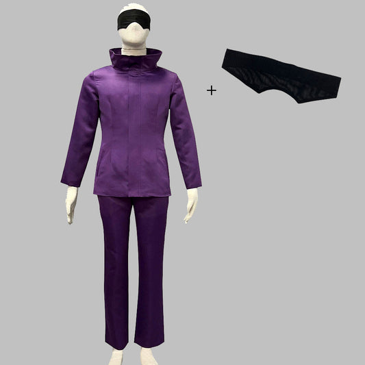 Anime Jujutsu Kaisen Teacher Gojo Satoru Cosplay School Uniform Costume for Men  & Kids - 未标题-1-恢复的.jpg