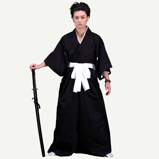 Anime Soul Reaper 13 Guard Squad Sword Fighter Black Kimono Cosplay Costume for Men Kids - 未标题-1.jpg
