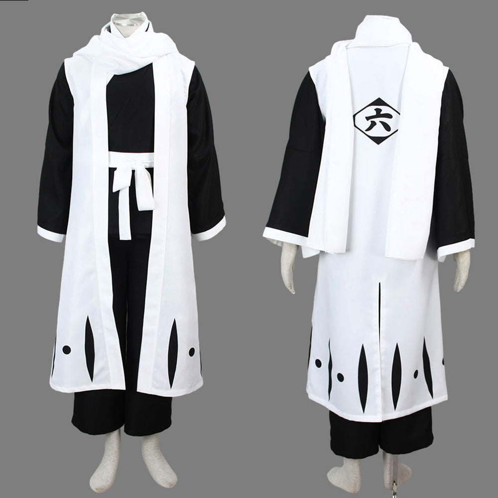 Anime Soul Reaper 6th Unit Captain White Scarf Noble Swordsman Cosplay Costume for Men Kids - 未标题-1.jpg