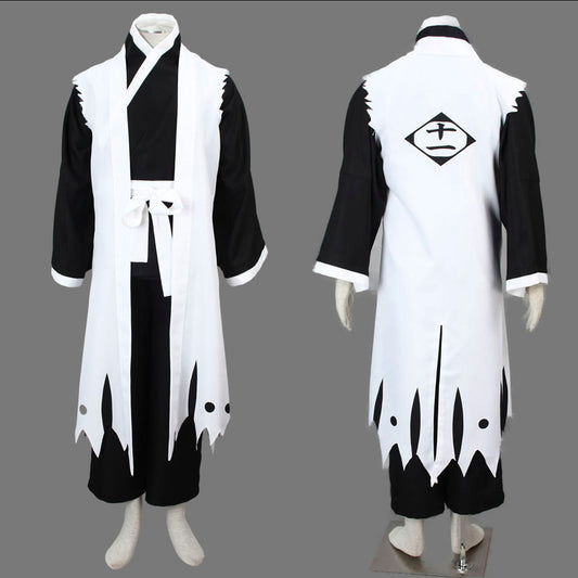 Anime Soul Reaper 11th Unit Captain Fierce Swordsman Cosplay Costume for Men Kids - 未标题-1.jpg