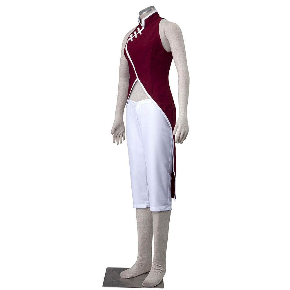 Anime Pink Cherry Blossom Medical Kunoichi as Mother Cosplay Costume for Women Kids image 4