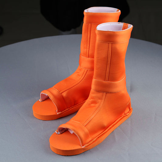 Anime Orange Fox Spirit Ninja Sage Mode Cosplay Costume Shoes for Adults Kids image 4