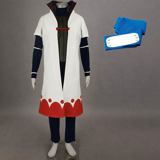 Anime Fourth Village Leader Yellow Flash Ninja Cosplay Costume full Outfit for Men Kids image 4