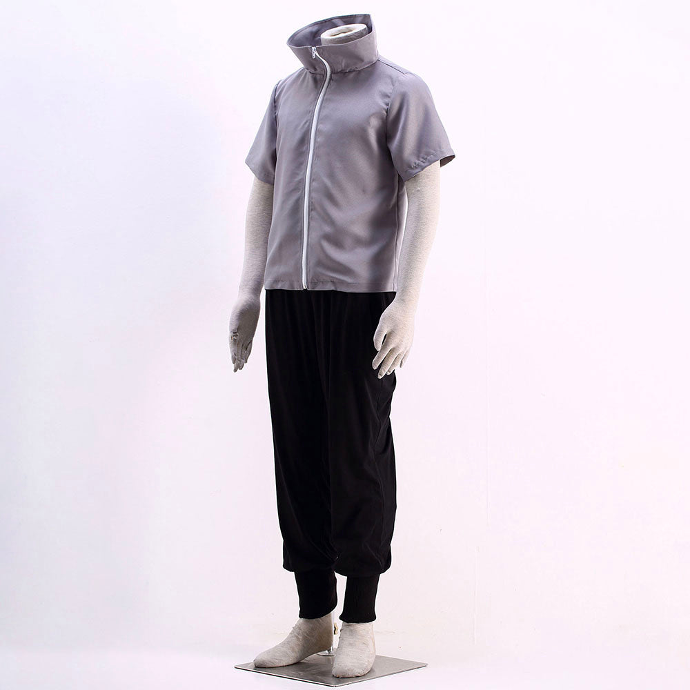 Anime Red-Eyed Avenger Rogue Ninja Snake-Style Cosplay Costume with Purple Rope Belt for Men Kids image 5