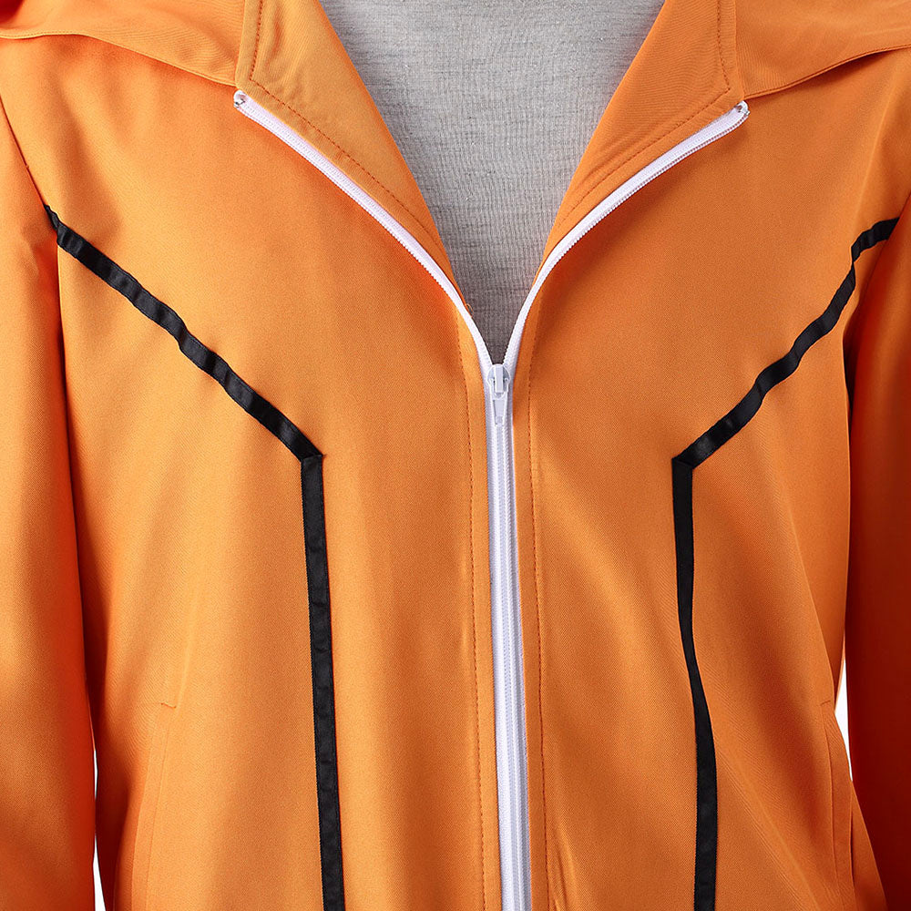 Anime Movie Short-Haired Orange Ninja Hero as Father Cosplay Costume Set for Men Kids image 4
