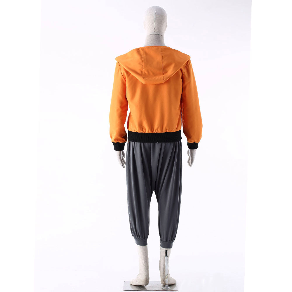 Anime Movie Short-Haired Orange Ninja Hero as Father Cosplay Costume Set for Men Kids image 5