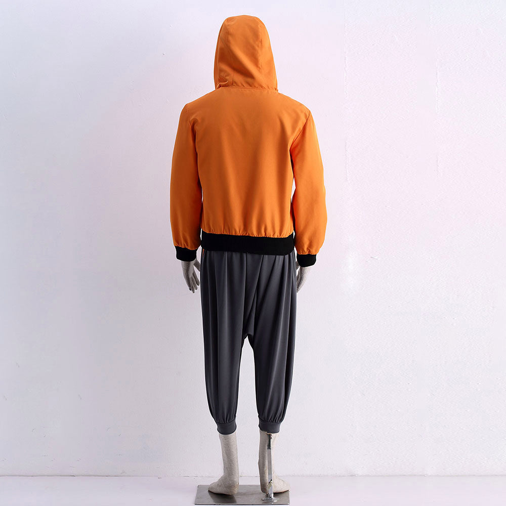 Anime Movie Short-Haired Orange Ninja Hero as Father Cosplay Costume Set for Men Kids image 7