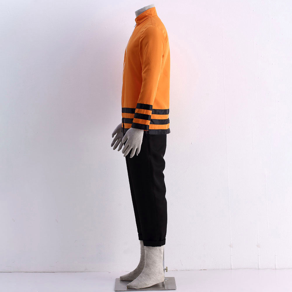 Anime Adult Seventh Village Leader Cosplay Orange Outfit Costume for Men Kids image 4
