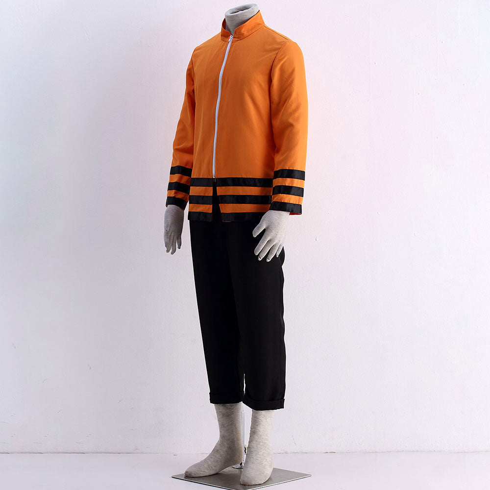 Anime Adult Seventh Village Leader Cosplay Orange Outfit Costume for Men Kids image 5