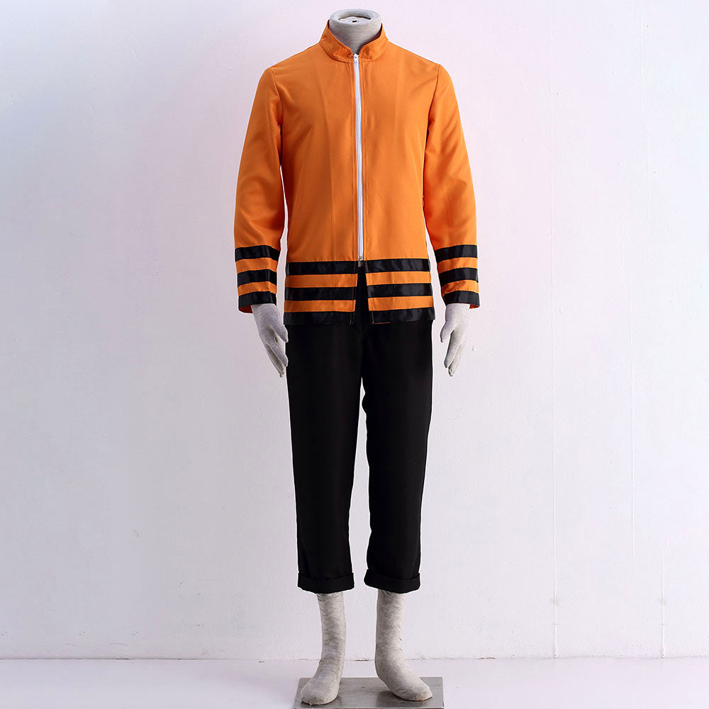 Anime Adult Seventh Village Leader Cosplay Orange Outfit Costume for Men Kids image 6