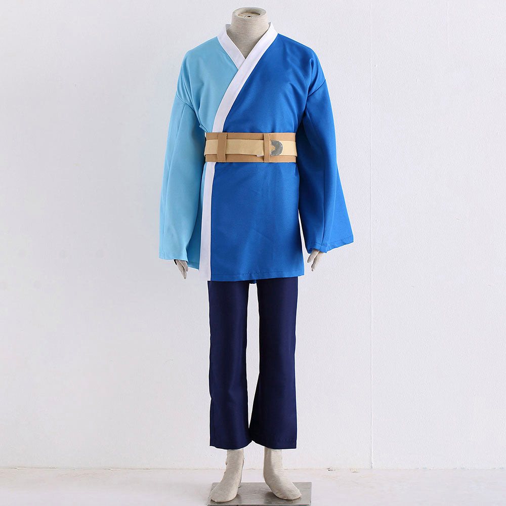 Anime White Hair Snake Master Wind Ninja Cosplay Costume with Headband for Men Kids image 8