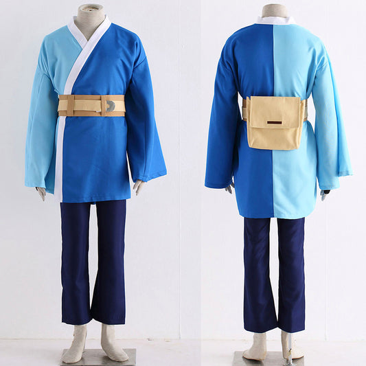 Anime White Hair Snake Master Wind Ninja Cosplay Costume with Headband for Men Kids image 9