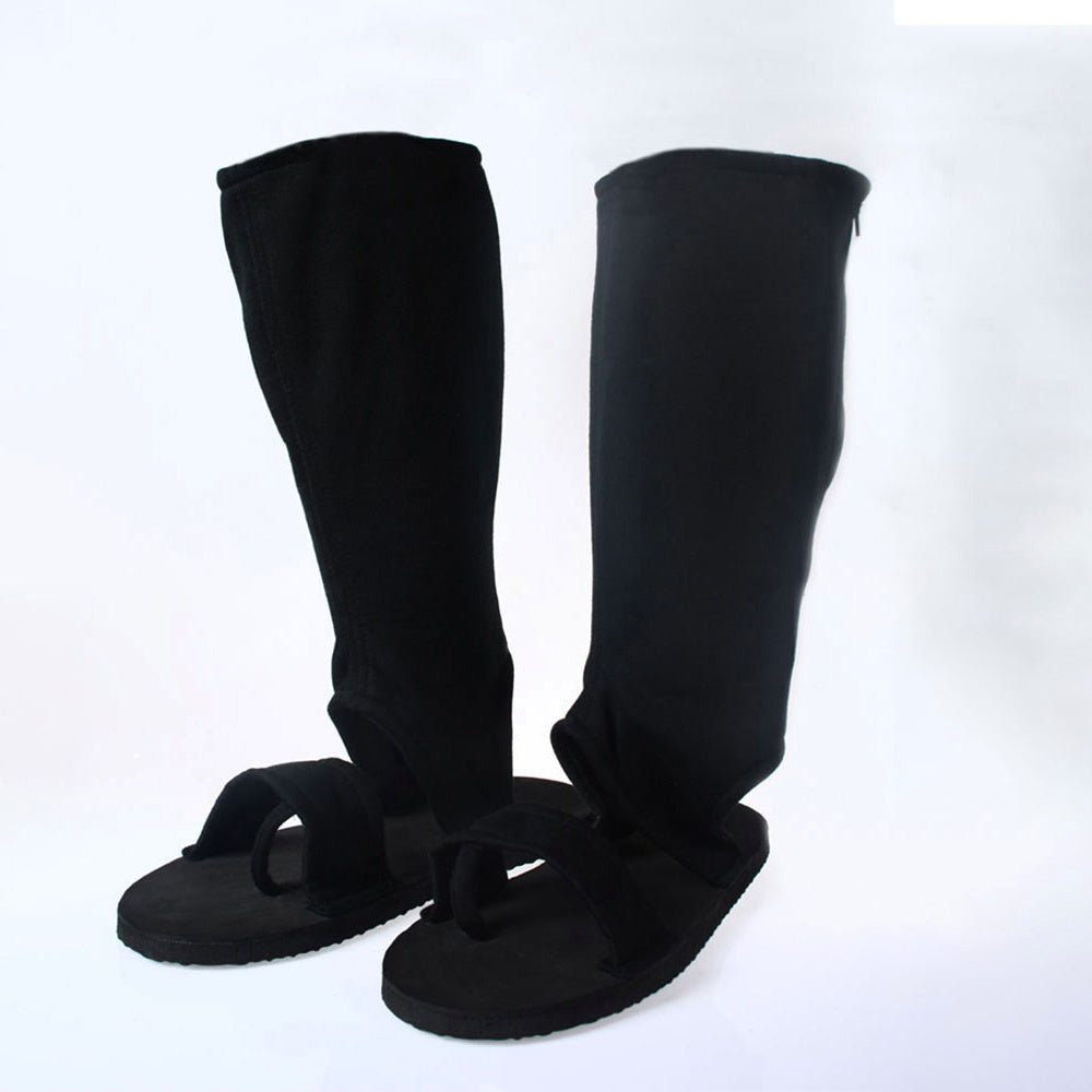 Anime Red-Eyed Avenger Rogue Ninja Open Toe Cosplay Costume Boots for Adults Kids image 5