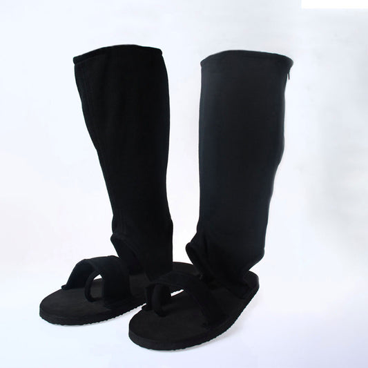 Anime Red-Eyed Avenger Rogue Ninja Open Toe Cosplay Costume Boots for Adults Kids image 5