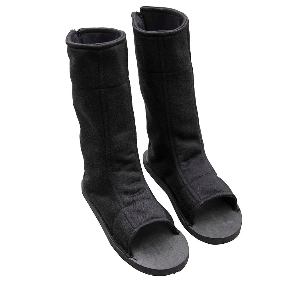 Anime Desert Wind Giant Fan Kunoichi Open Toe Cosplay Boots for Adults Kids image 1