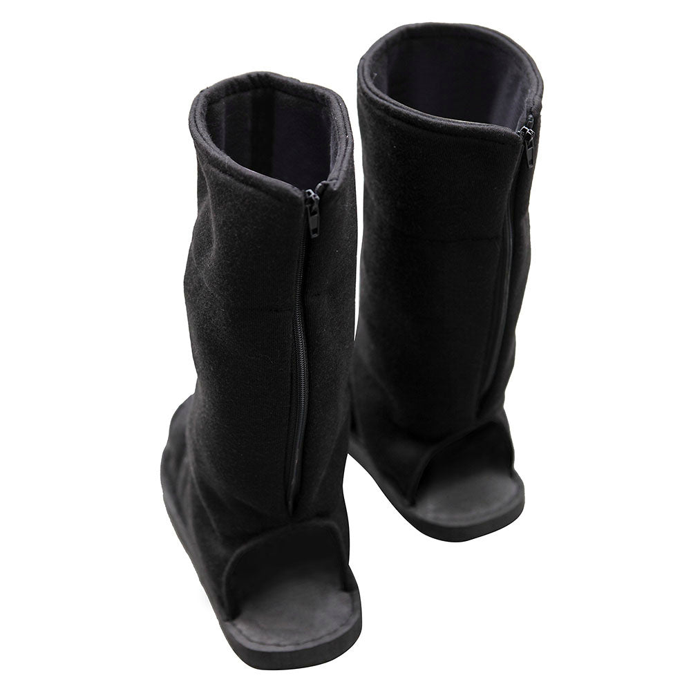 Anime Desert Wind Giant Fan Kunoichi Open Toe Cosplay Boots for Adults Kids image 3