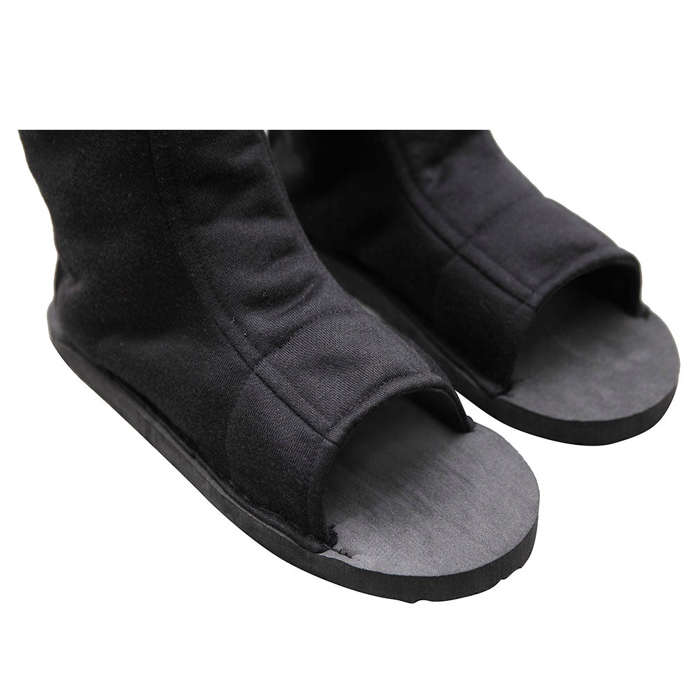 Anime Desert Wind Giant Fan Kunoichi Open Toe Cosplay Boots for Adults Kids image 4