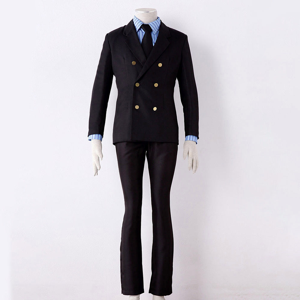 Anime Ocean Adventure Gentleman Chef Pirate Cosplay Costume Uniform for Men Kids product image 1