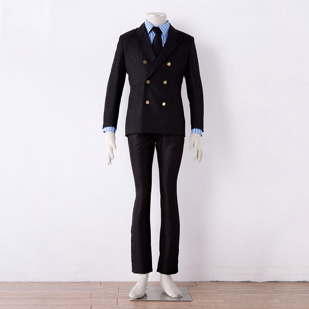 Anime Ocean Adventure Gentleman Chef Pirate Cosplay Costume Uniform for Men Kids product image 10