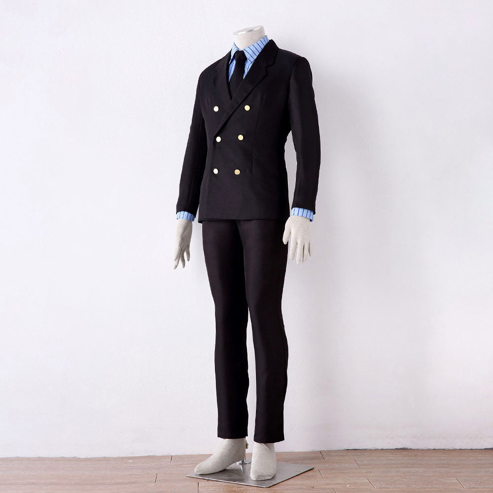 Anime Ocean Adventure Gentleman Chef Pirate Cosplay Costume Uniform for Men Kids product image 9