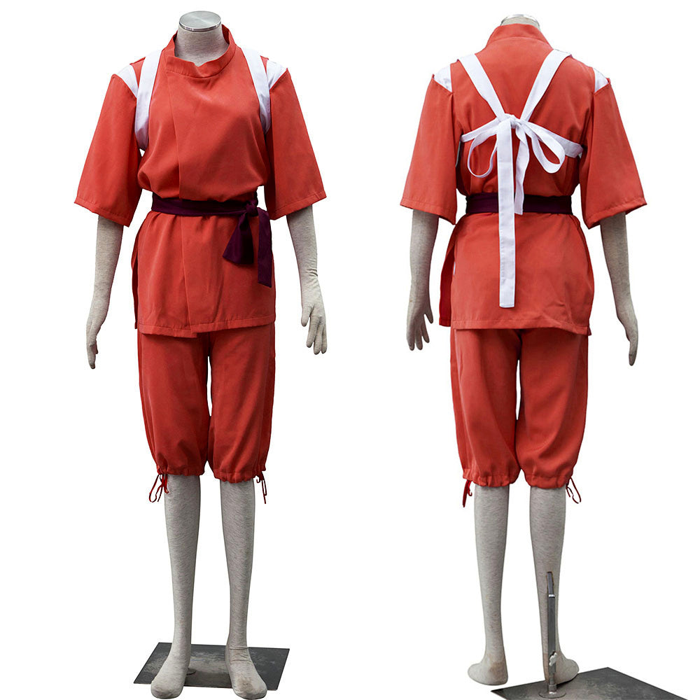 Anime Spirit Realm Chihiro Ogino Cosplay Bathhouse Worker Uniform Kimono Costume For Women Kids product image 1